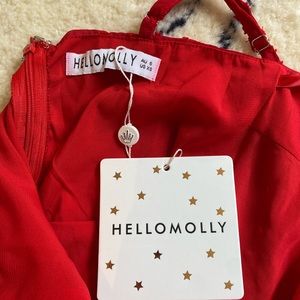 NEW hello molly red dress